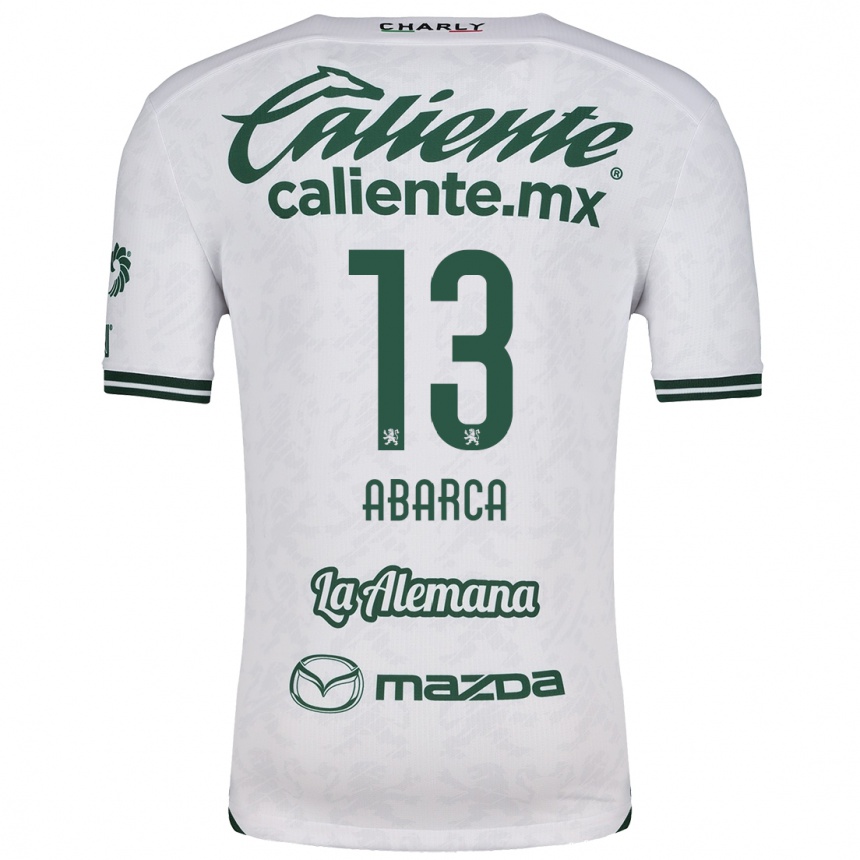 Kids Football Vidalia Abarca #13 White Green Away Jersey 2024/25 T-Shirt Canada