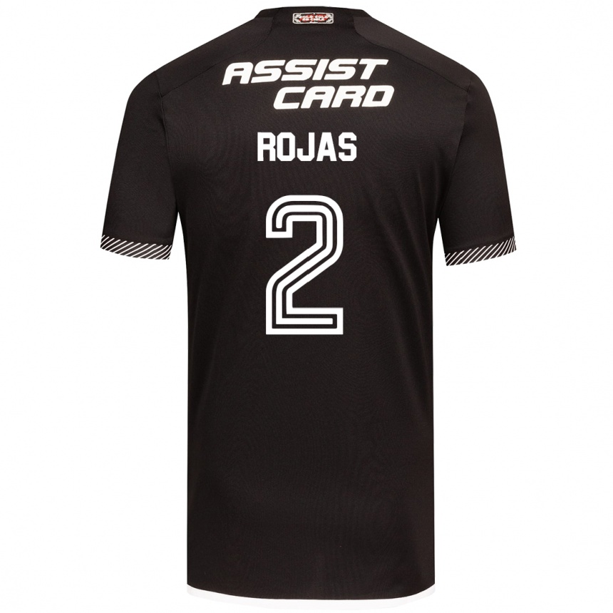 Kids Football Jeyson Rojas #2 Black White Away Jersey 2024/25 T-Shirt Canada