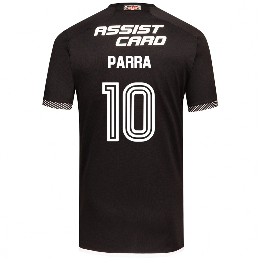 Enfant Football Maillot Pablo Parra #10 Noir Blanc Tenues Extérieur 2024/25 Canada