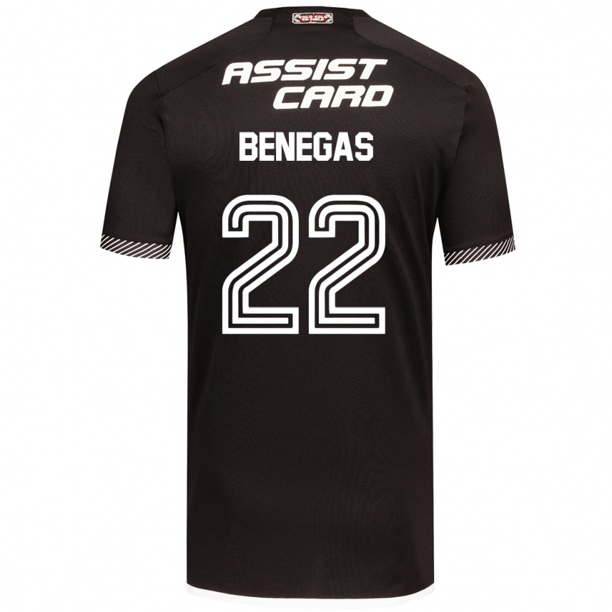 Enfant Football Maillot Leandro Benegas #22 Noir Blanc Tenues Extérieur 2024/25 Canada