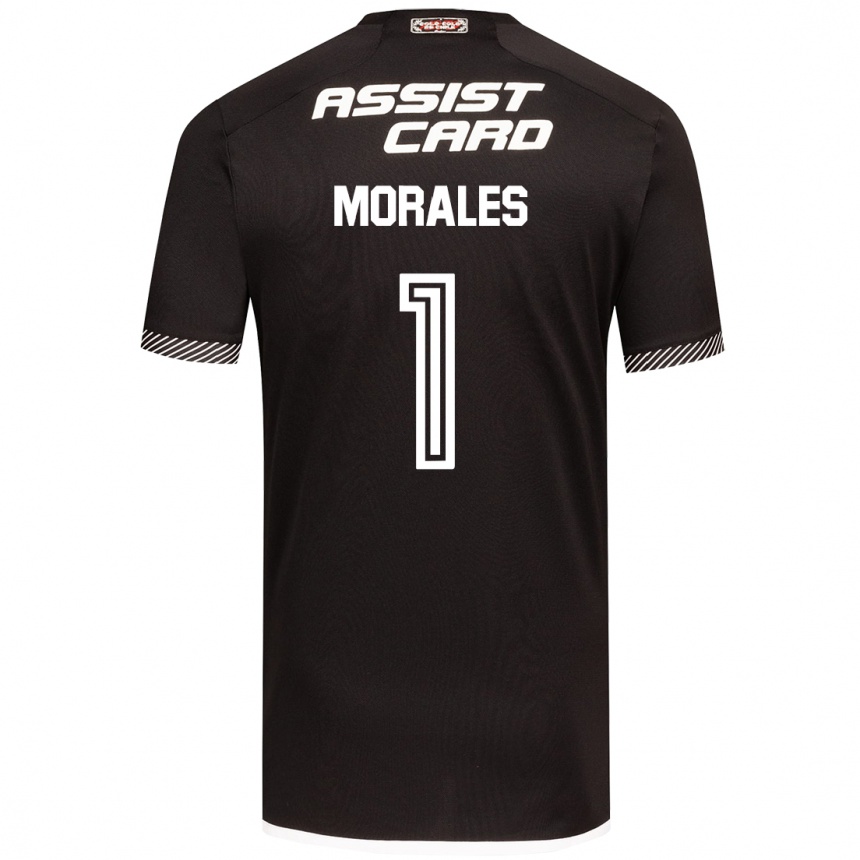 Kids Football Benjamin Morales #1 Black White Away Jersey 2024/25 T-Shirt Canada