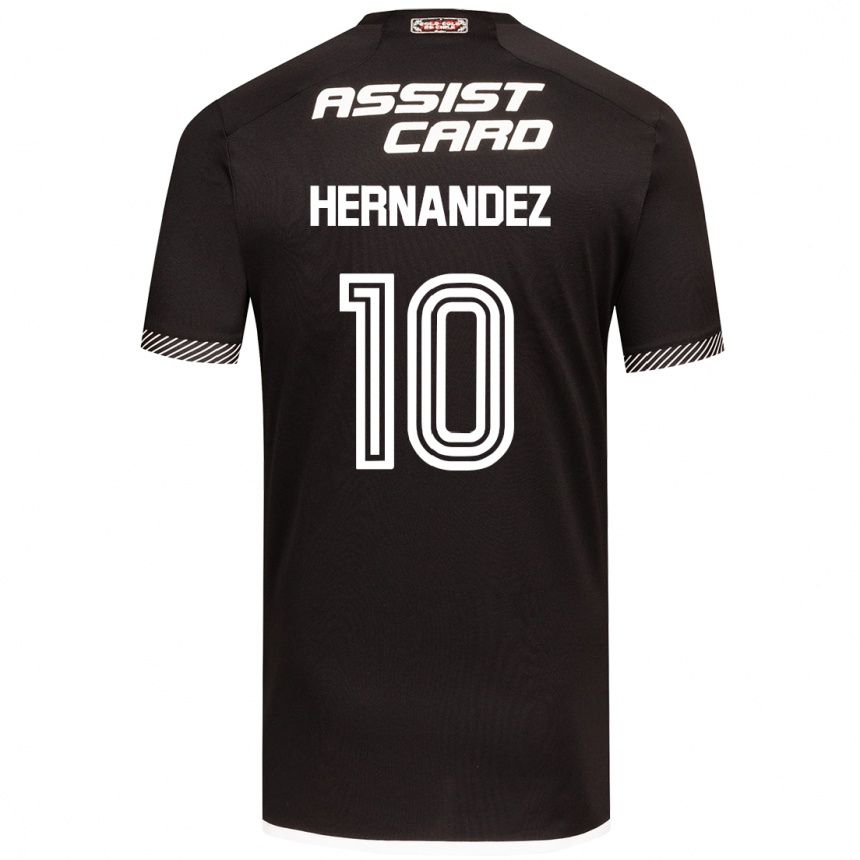 Enfant Football Maillot Leandro Hernández #10 Noir Blanc Tenues Extérieur 2024/25 Canada