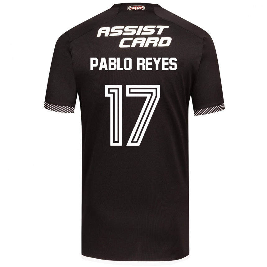 Kids Football Juan Pablo Reyes #17 Black White Away Jersey 2024/25 T-Shirt Canada