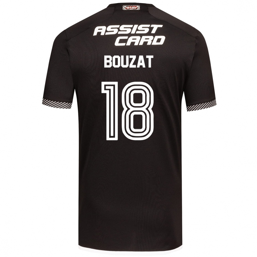 Kids Football Agustín Bouzat #18 Black White Away Jersey 2024/25 T-Shirt Canada