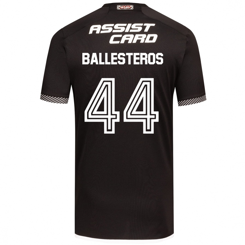 Enfant Football Maillot Martín Ballesteros #44 Noir Blanc Tenues Extérieur 2024/25 Canada