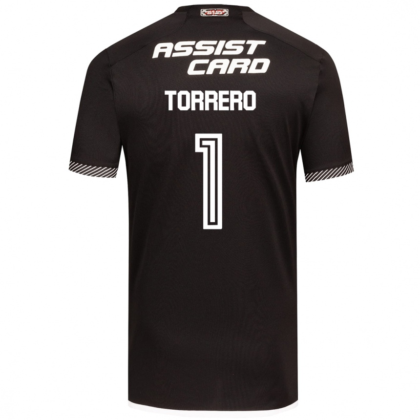 Enfant Football Maillot Ryann Torrero #1 Noir Blanc Tenues Extérieur 2024/25 Canada