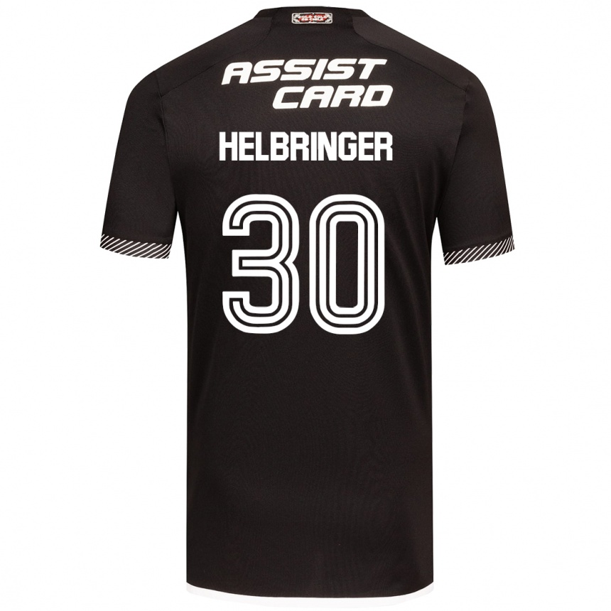 Kids Football Aixa Helbringer #30 Black White Away Jersey 2024/25 T-Shirt Canada