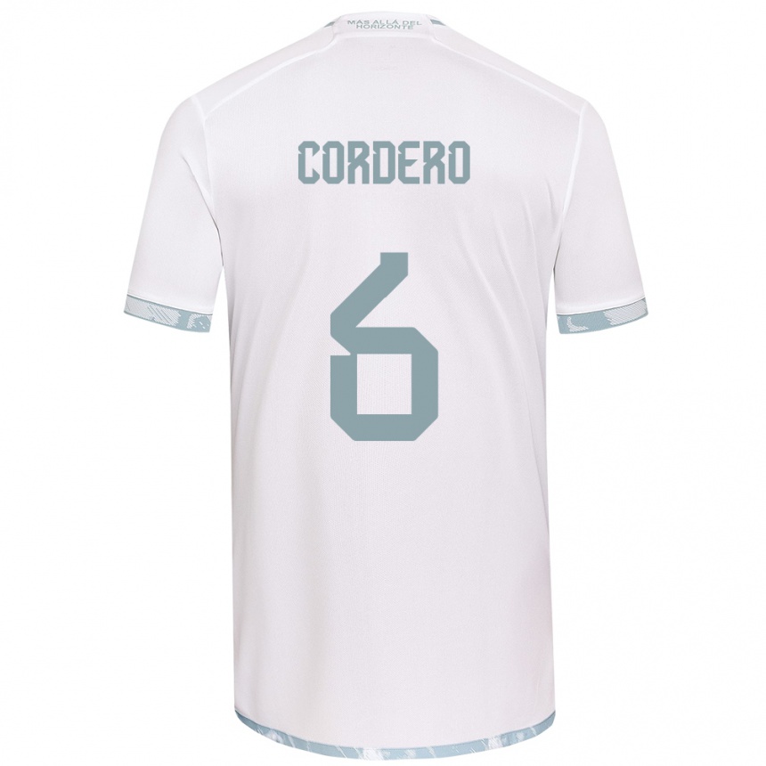 Enfant Football Maillot Renato Cordero #6 Blanc Gris Tenues Extérieur 2024/25 Canada