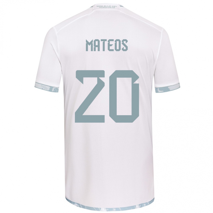 Enfant Football Maillot Federico Mateos #20 Blanc Gris Tenues Extérieur 2024/25 Canada