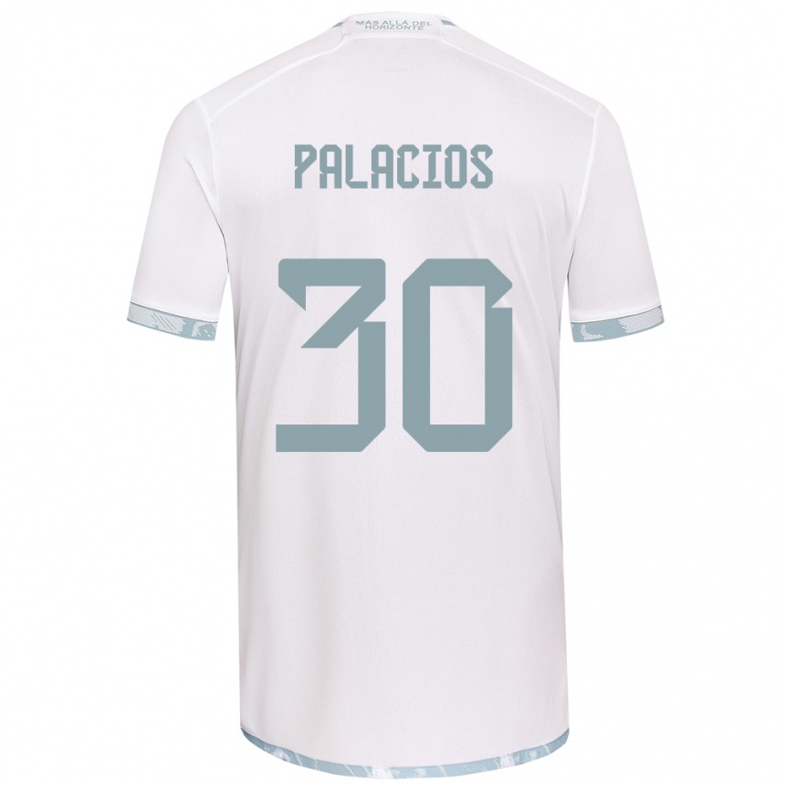 Enfant Football Maillot Cristian Palacios #30 Blanc Gris Tenues Extérieur 2024/25 Canada