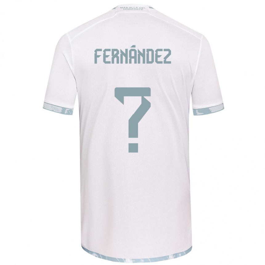 Kids Football Joaquín Fernández #0 White Grey Away Jersey 2024/25 T-Shirt Canada