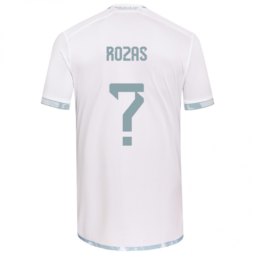 Enfant Football Maillot Sergio Rozas #0 Blanc Gris Tenues Extérieur 2024/25 Canada