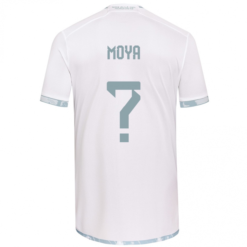 Enfant Football Maillot Flavio Moya #0 Blanc Gris Tenues Extérieur 2024/25 Canada