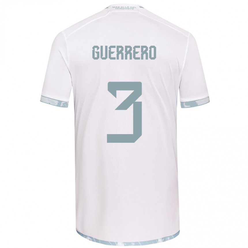 Enfant Football Maillot Carla Guerrero #3 Blanc Gris Tenues Extérieur 2024/25 Canada