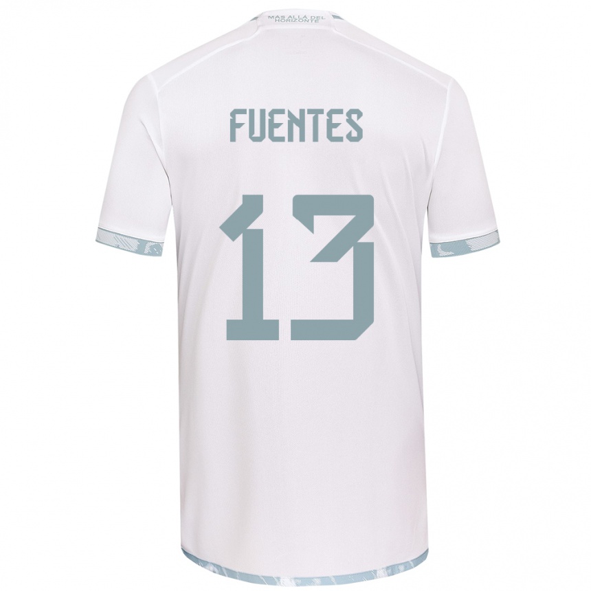 Enfant Football Maillot Karen Fuentes #13 Blanc Gris Tenues Extérieur 2024/25 Canada