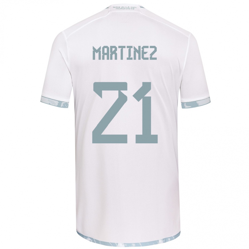 Kids Football Maria Martínez #21 White Grey Away Jersey 2024/25 T-Shirt Canada