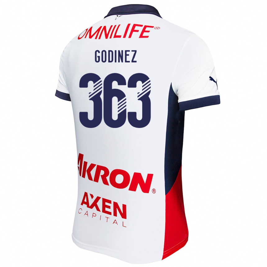 Kids Football André Godinez #363 White Red Blue Away Jersey 2024/25 T-Shirt Canada