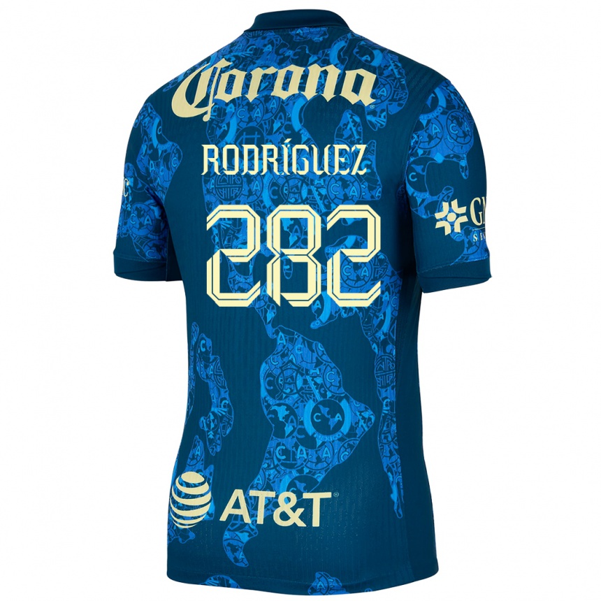 Kids Football Francisco Rodríguez #282 Blue Yellow Away Jersey 2024/25 T-Shirt Canada