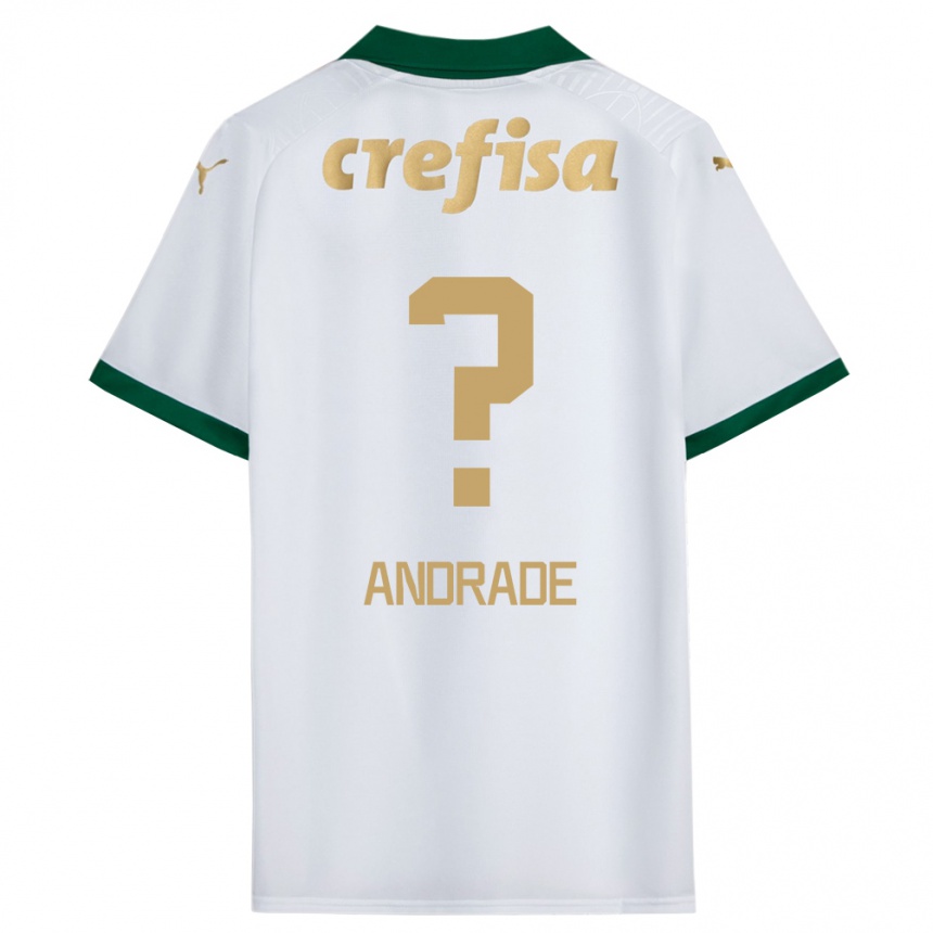 Kids Football Deivid Andrade #0 White Green Away Jersey 2024/25 T-Shirt Canada