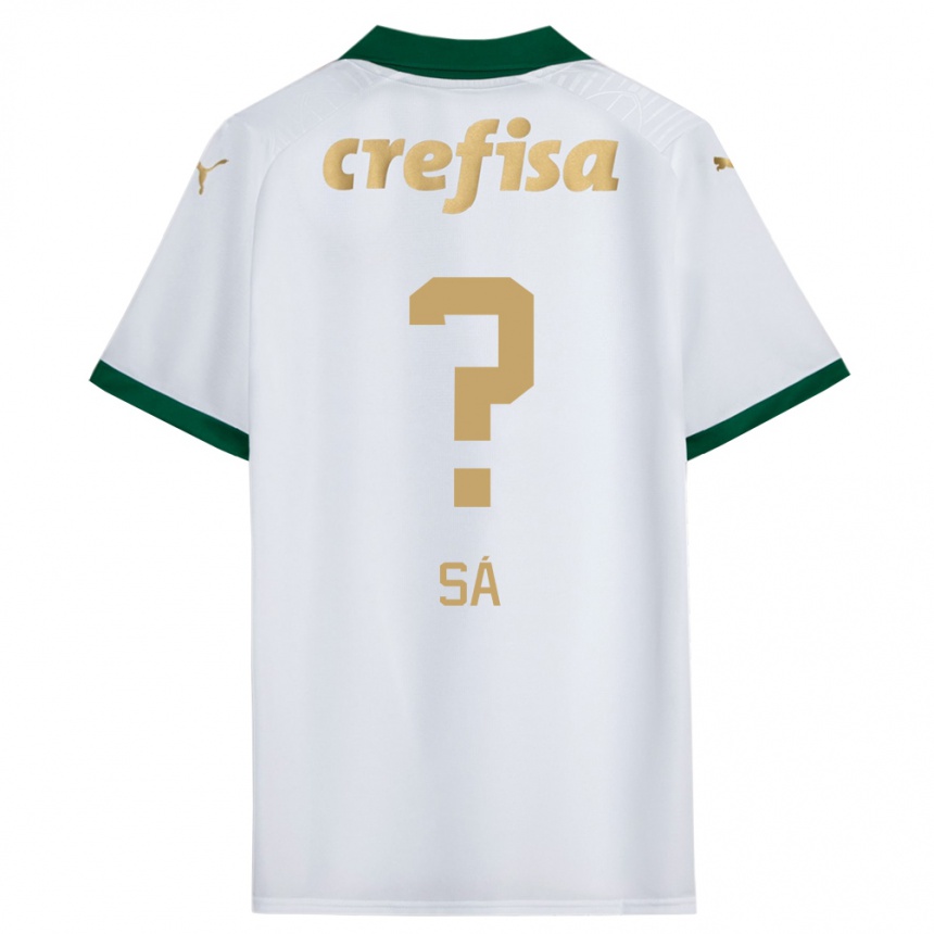 Kids Football Luiz Sá #0 White Green Away Jersey 2024/25 T-Shirt Canada