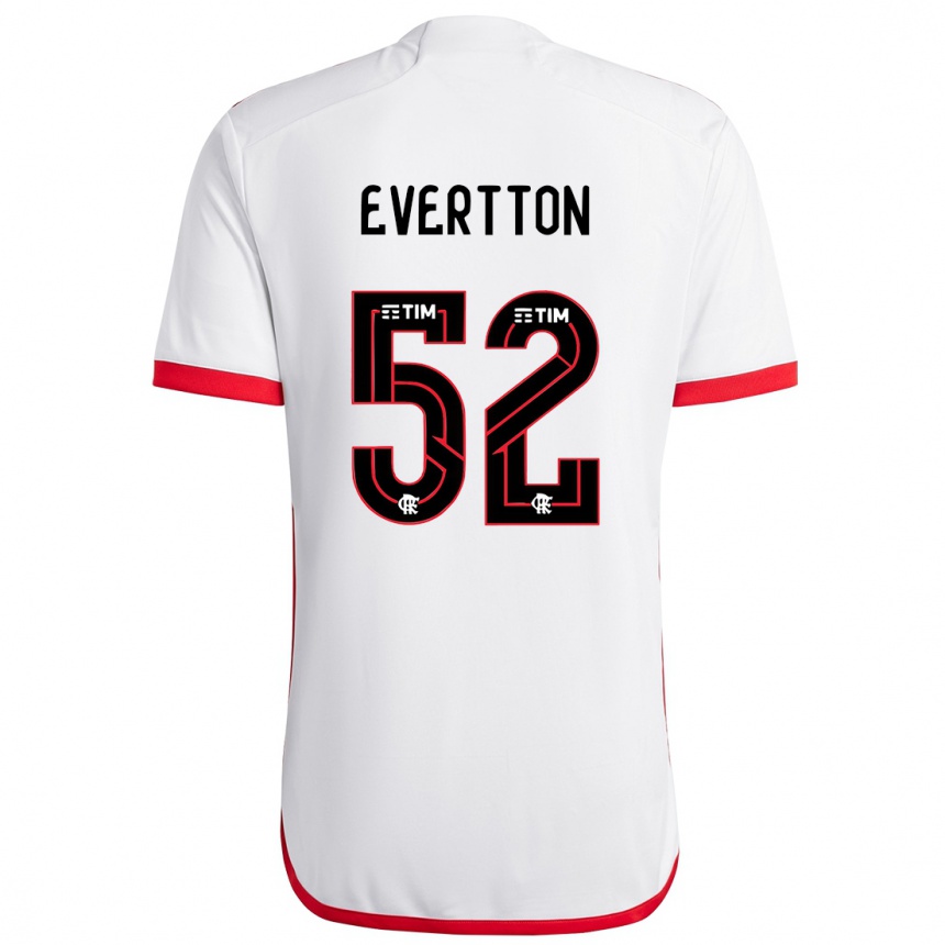 Kids Football Evertton #52 White Red Away Jersey 2024/25 T-Shirt Canada