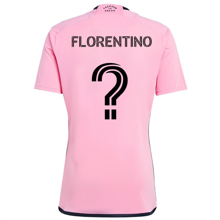 Men Football Gabriel Florentino #0 Pink Home Jersey 2024/25 T-Shirt Canada