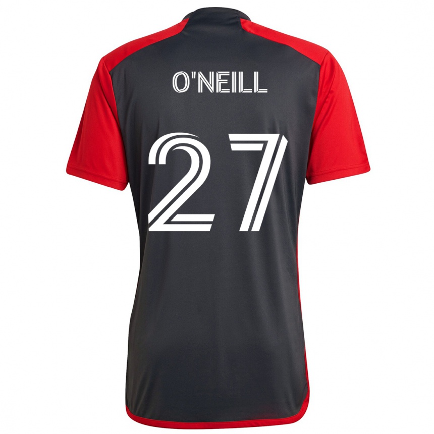 Men Football Shane O'neill #27 Grayn Red Home Jersey 2024/25 T-Shirt Canada