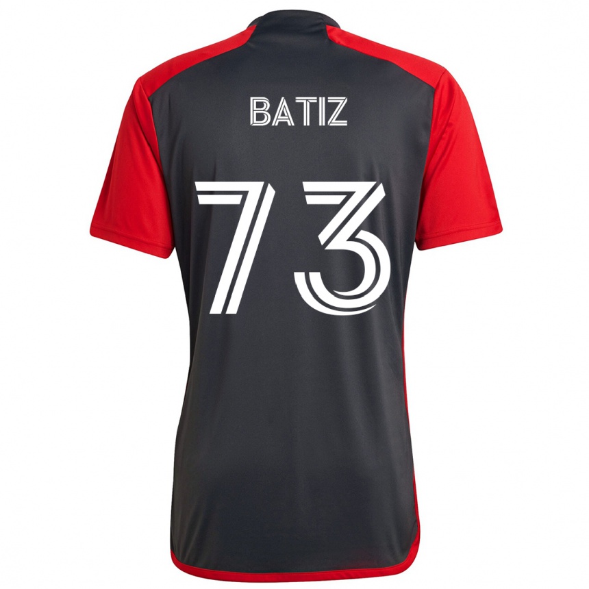 Men Football Jesus Batiz #73 Grayn Red Home Jersey 2024/25 T-Shirt Canada