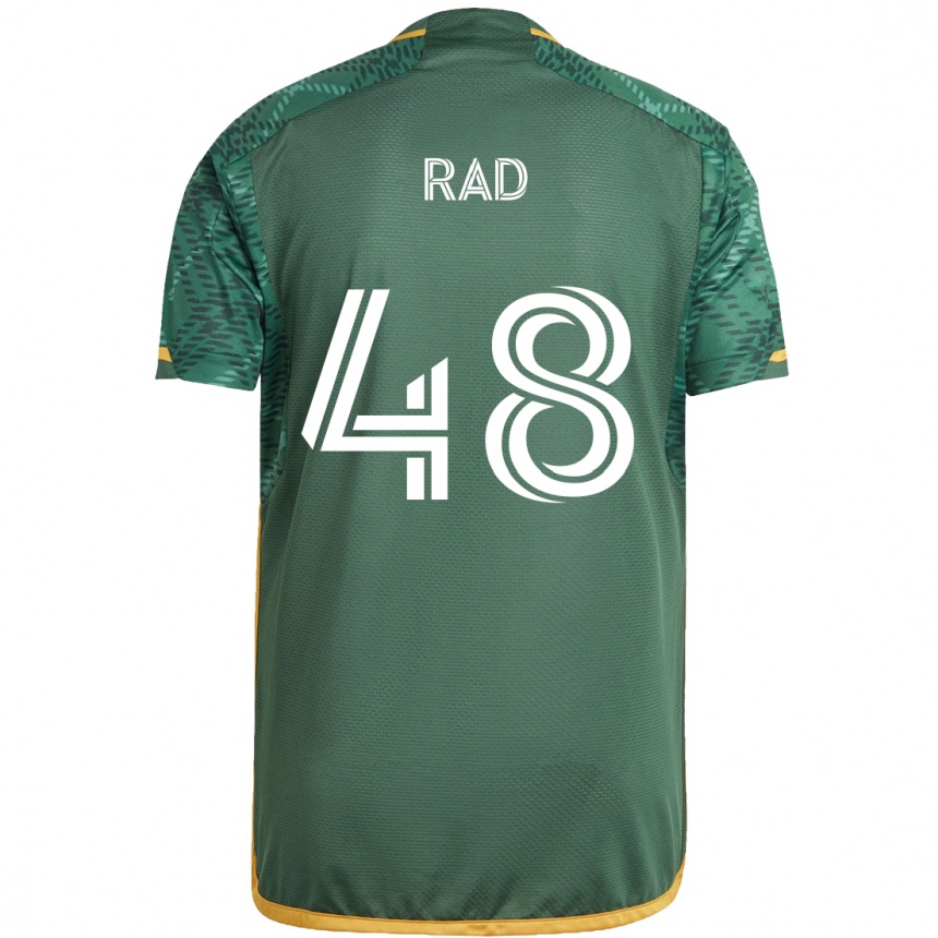 Men Football Kaveh Rad #48 Green Orange Home Jersey 2024/25 T-Shirt Canada