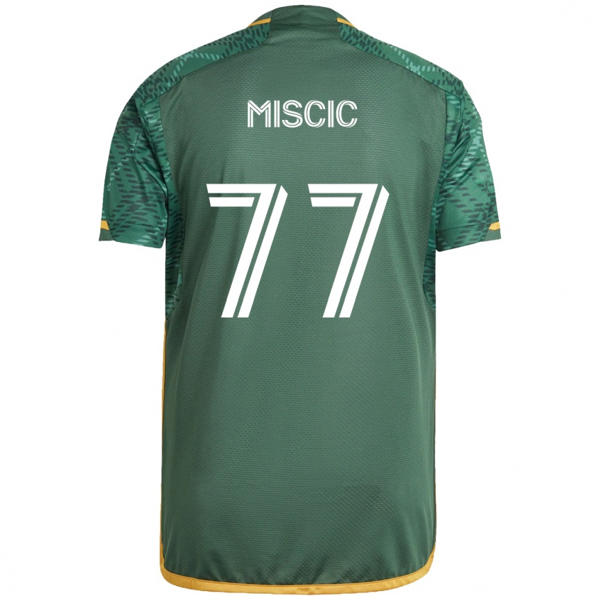 Men Football Selmir Miscic #77 Green Orange Home Jersey 2024/25 T-Shirt Canada