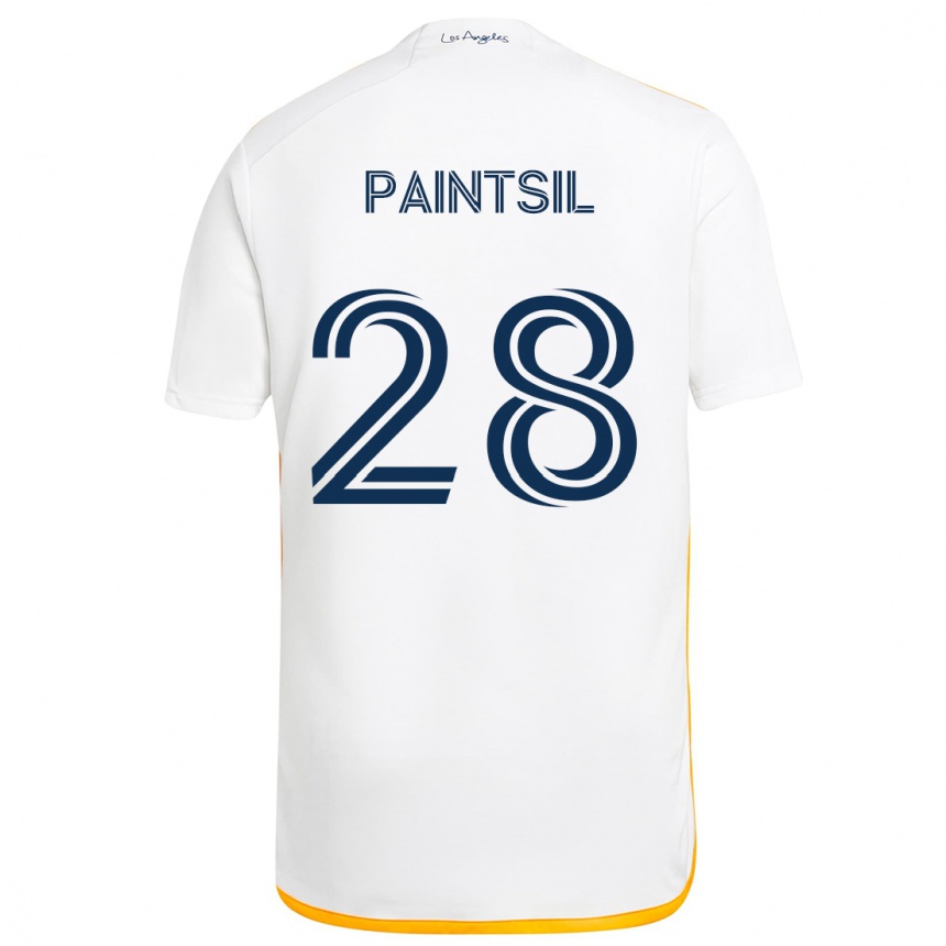 Men Football Joseph Paintsil #28 White Yellow Home Jersey 2024/25 T-Shirt Canada