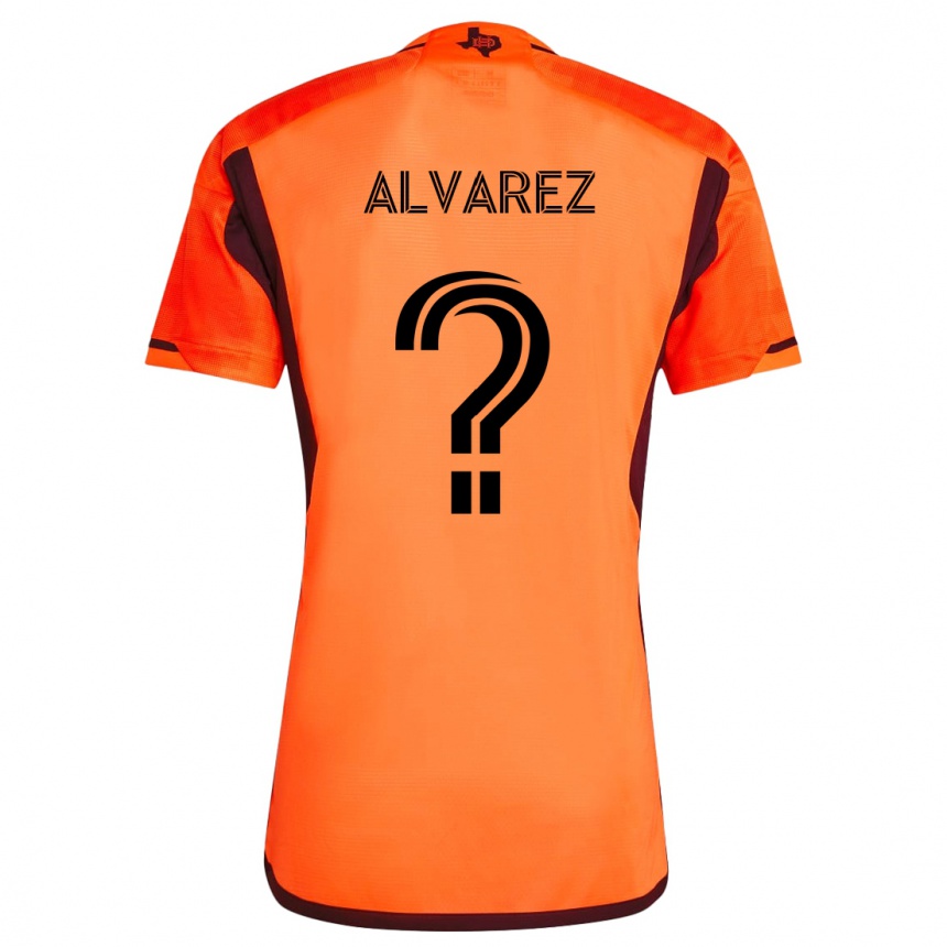 Men Football Gianmarco Alvarez #0 Orange Black Home Jersey 2024/25 T-Shirt Canada