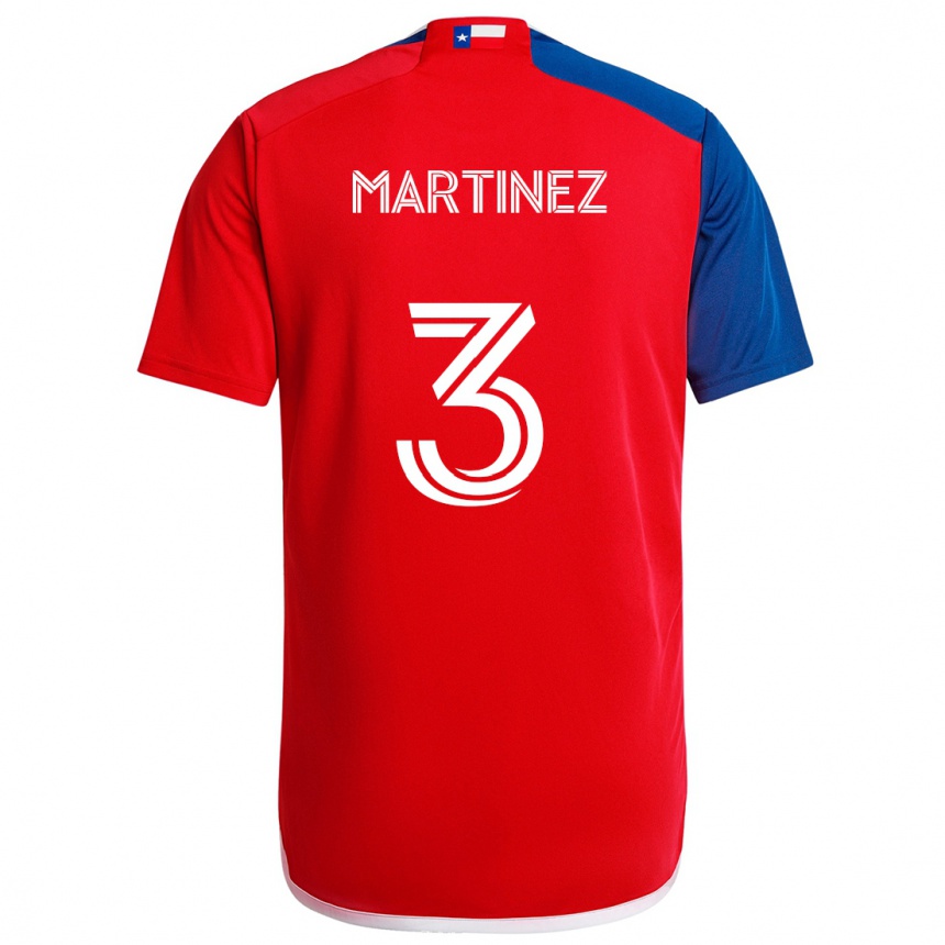 Men Football José Antonio Martínez #3 Blue Red Home Jersey 2024/25 T-Shirt Canada