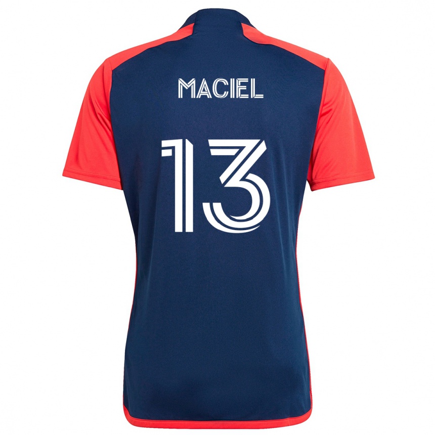 Homme Football Maillot Maciel #13 Bleu Rouge Tenues Domicile 2024/25 Canada