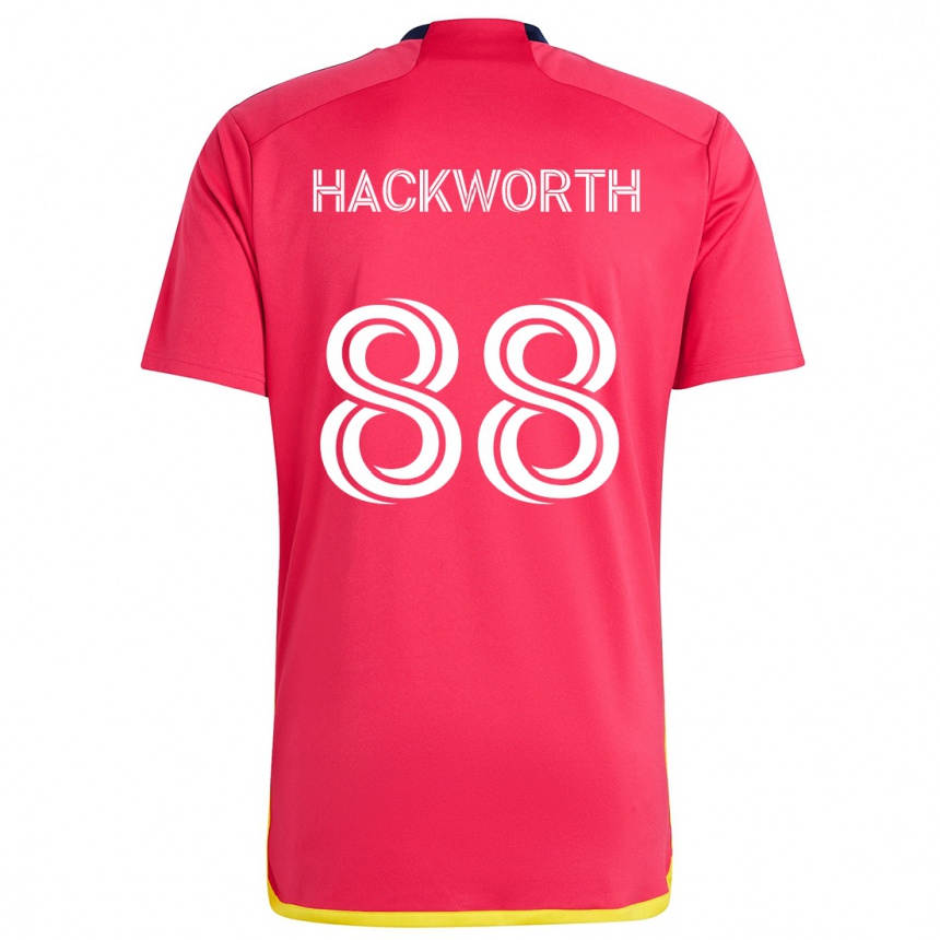 Homme Football Maillot Larsen Hackworth #88 Rouge Bleu Tenues Domicile 2024/25 Canada