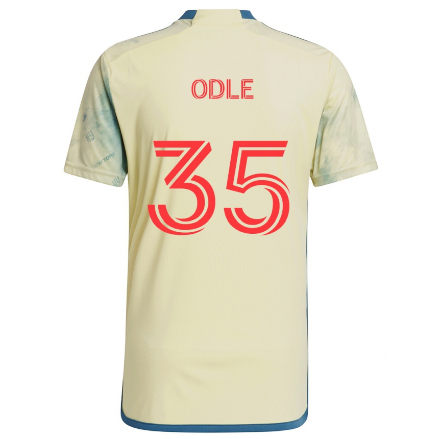 Men Football Dallas Odle #35 Yellow Red Blue Home Jersey 2024/25 T-Shirt Canada