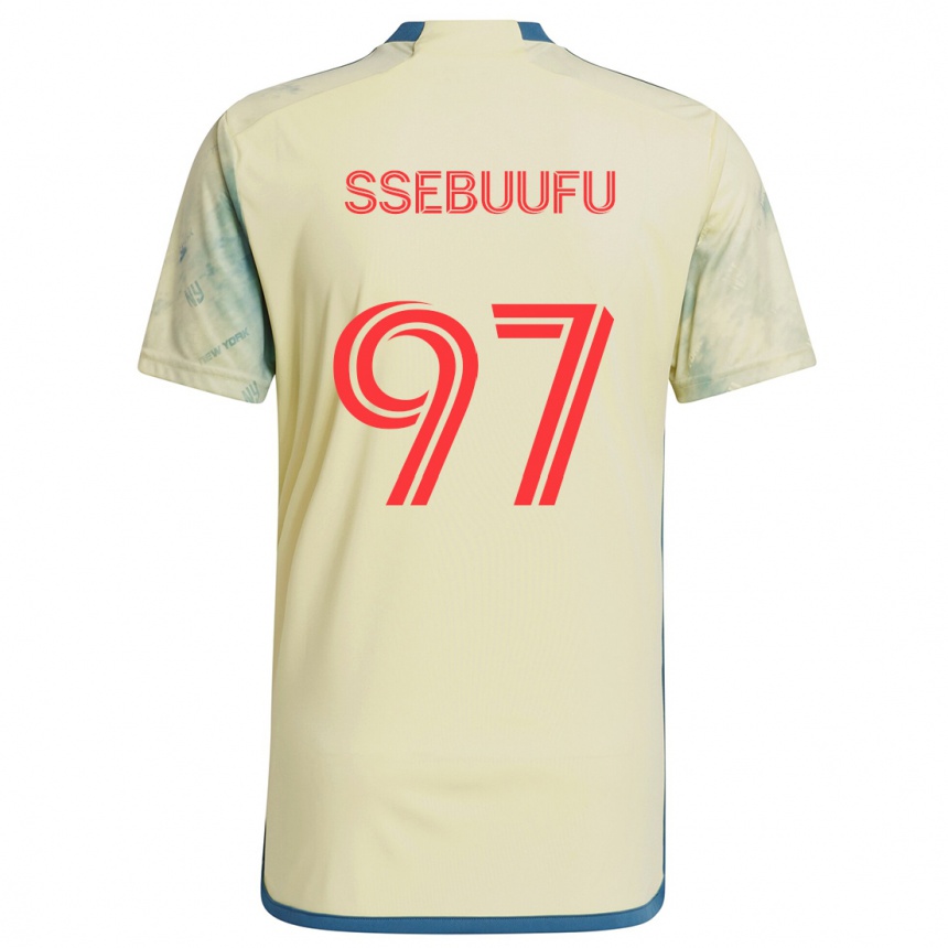 Homme Football Maillot Frank Ssebuufu #97 Jaune Rouge Bleu Tenues Domicile 2024/25 Canada