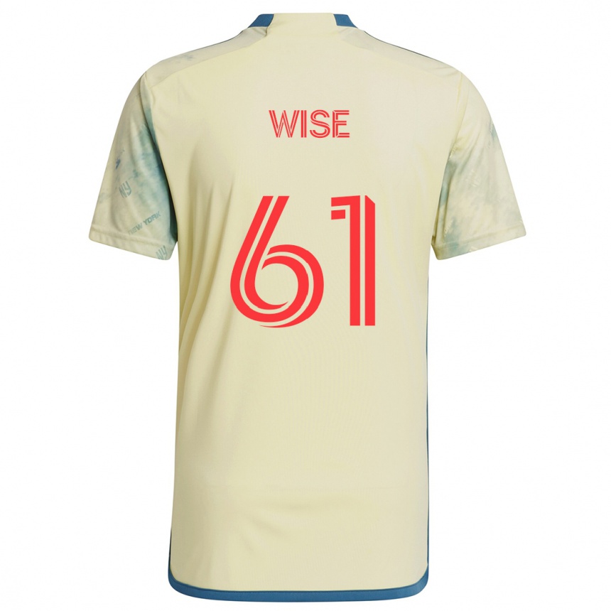 Men Football Henry Wise #61 Yellow Red Blue Home Jersey 2024/25 T-Shirt Canada