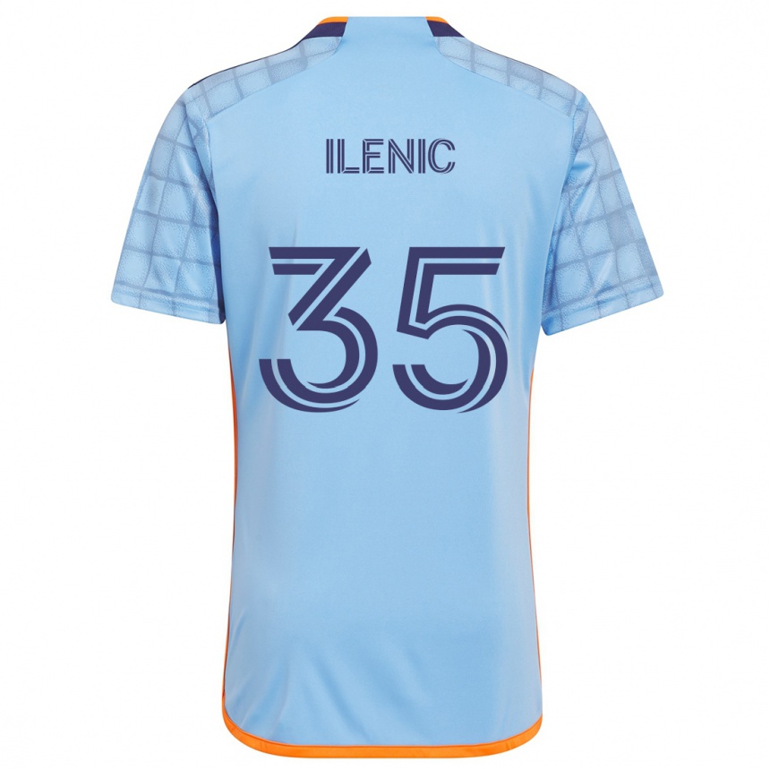 Men Football Mitja Ilenic #35 Blue Orange Home Jersey 2024/25 T-Shirt Canada