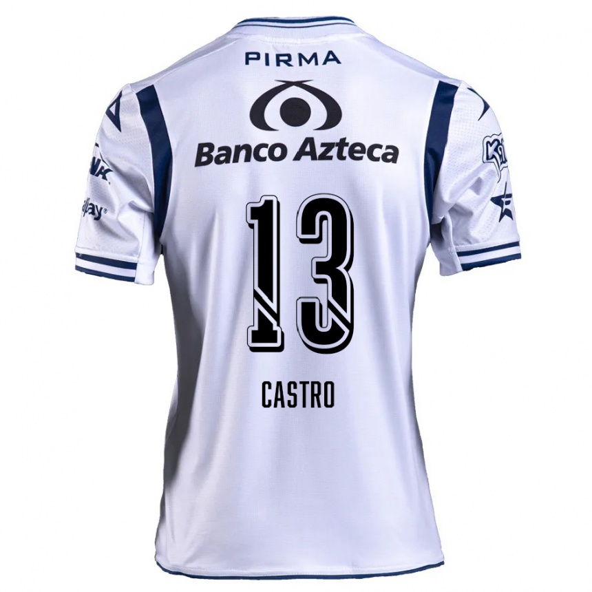 Men Football Mariam Castro #13 White Navy Blue Home Jersey 2024/25 T-Shirt Canada