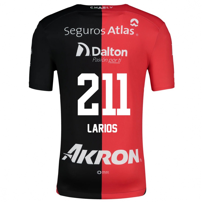 Men Football Israel Larios #211 Red Black Home Jersey 2024/25 T-Shirt Canada