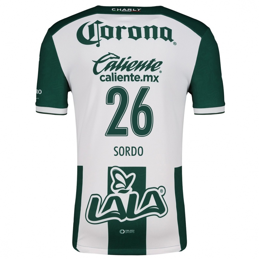 Men Football Ramiro Sordo #26 Green White Home Jersey 2024/25 T-Shirt Canada