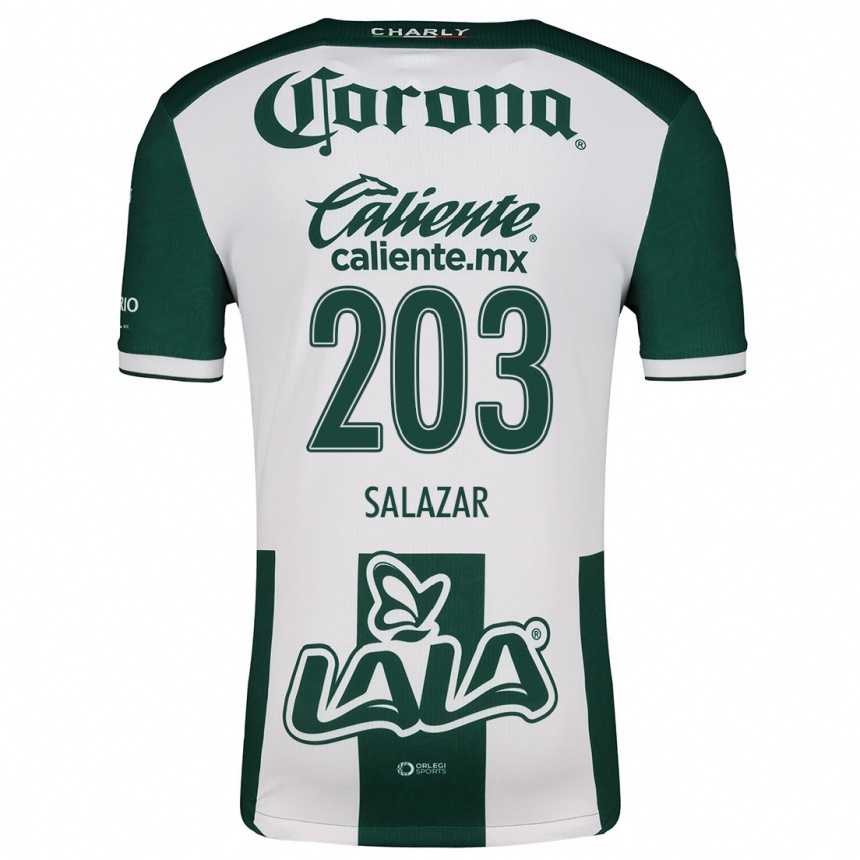 Men Football Roberto Salazar #203 Green White Home Jersey 2024/25 T-Shirt Canada