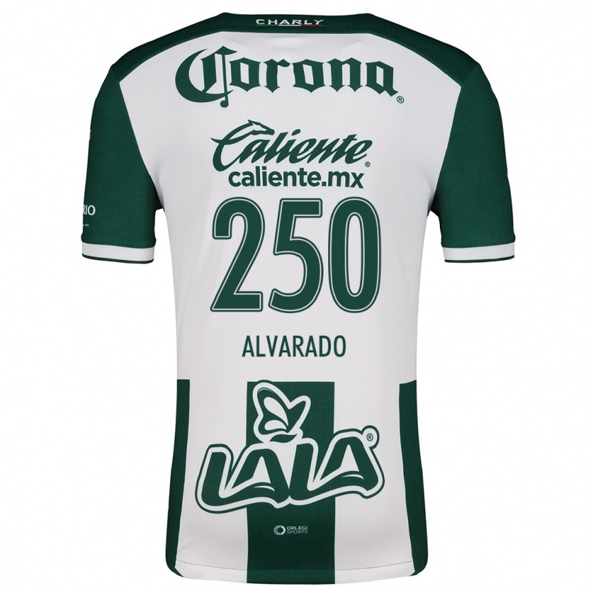 Men Football Edwin Alvarado #250 Green White Home Jersey 2024/25 T-Shirt Canada