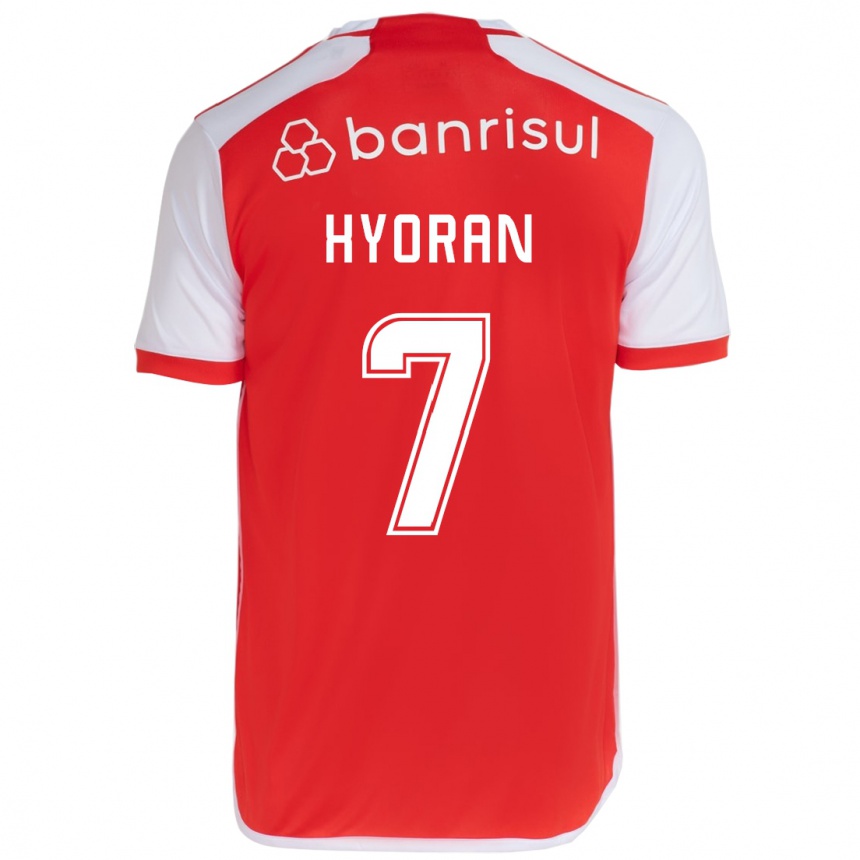 Men Football Hyoran #7 Red White Home Jersey 2024/25 T-Shirt Canada