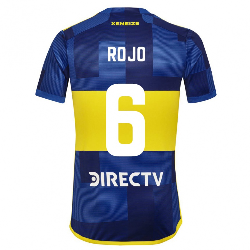 Men Football Marcos Rojo #6 Blue Yellow Home Jersey 2024/25 T-Shirt Canada