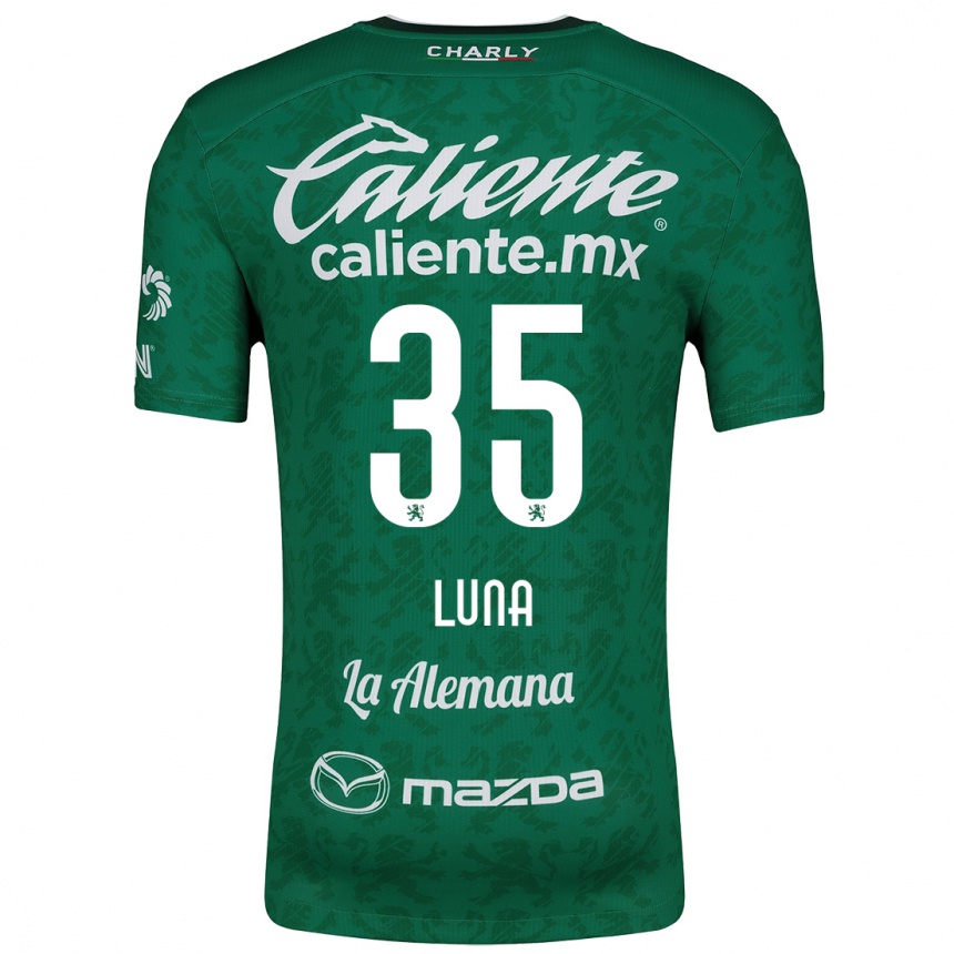 Men Football Diego Luna #35 Green White Home Jersey 2024/25 T-Shirt Canada