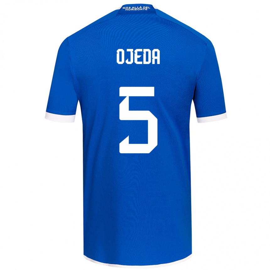 Men Football Emmanuel Ojeda #5 Blue White Home Jersey 2024/25 T-Shirt Canada