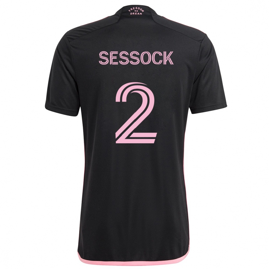 Homme Football Maillot Nykolas Sessock #2 Noir Tenues Extérieur 2024/25 Canada