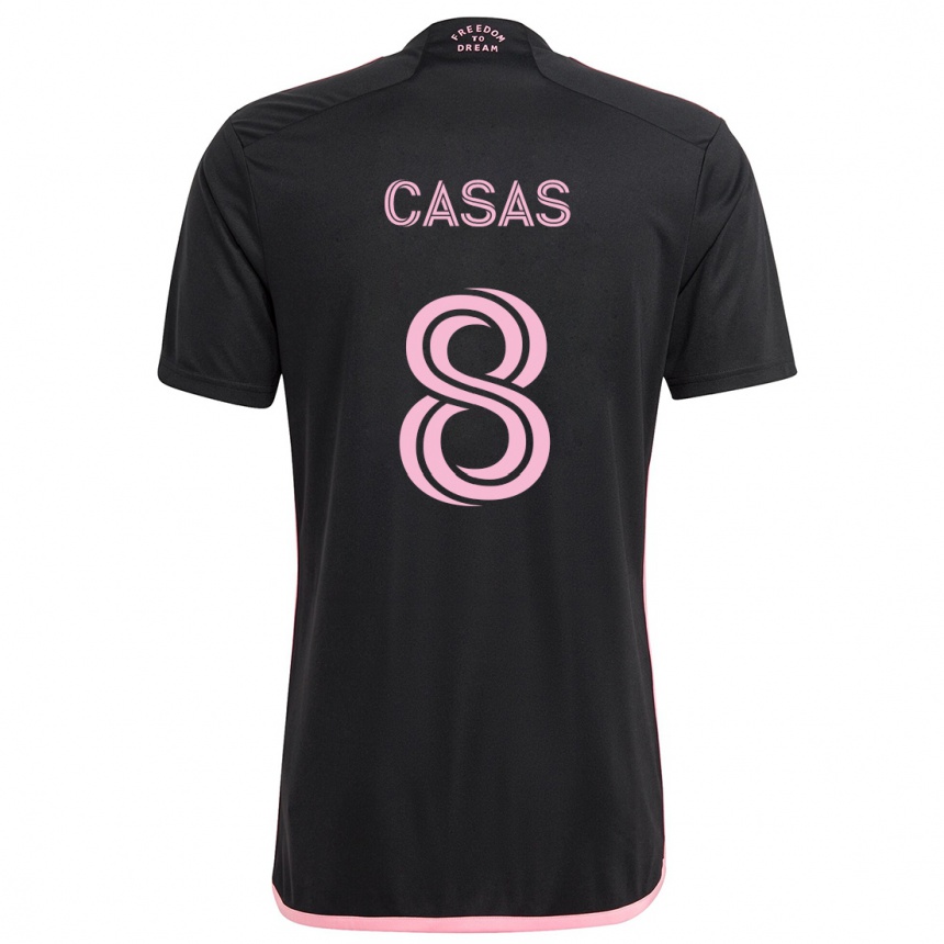 Homme Football Maillot Pep Casas #8 Noir Tenues Extérieur 2024/25 Canada